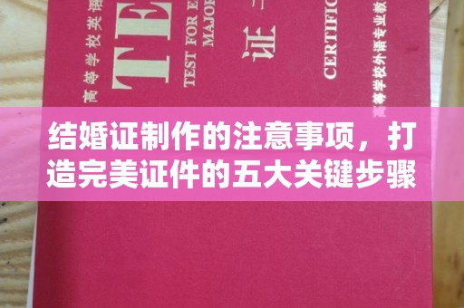 平原结婚证制作的注意事项，打造完美证件的五大关键步骤
