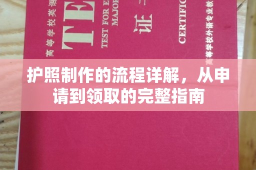 肃北护照制作的流程详解，从申请到领取的完整指南